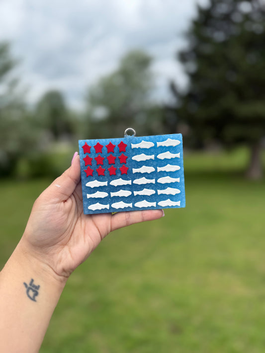 Fish Flag Car Freshie