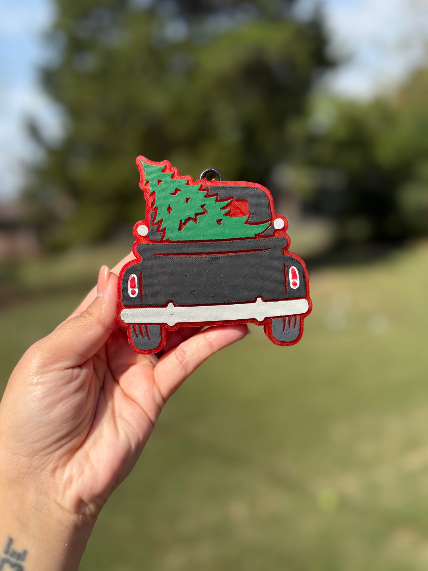 Christmas Tree in Truck Car Freshie