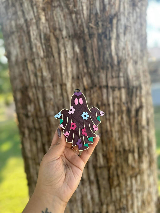 Floral Ghost Car Freshie