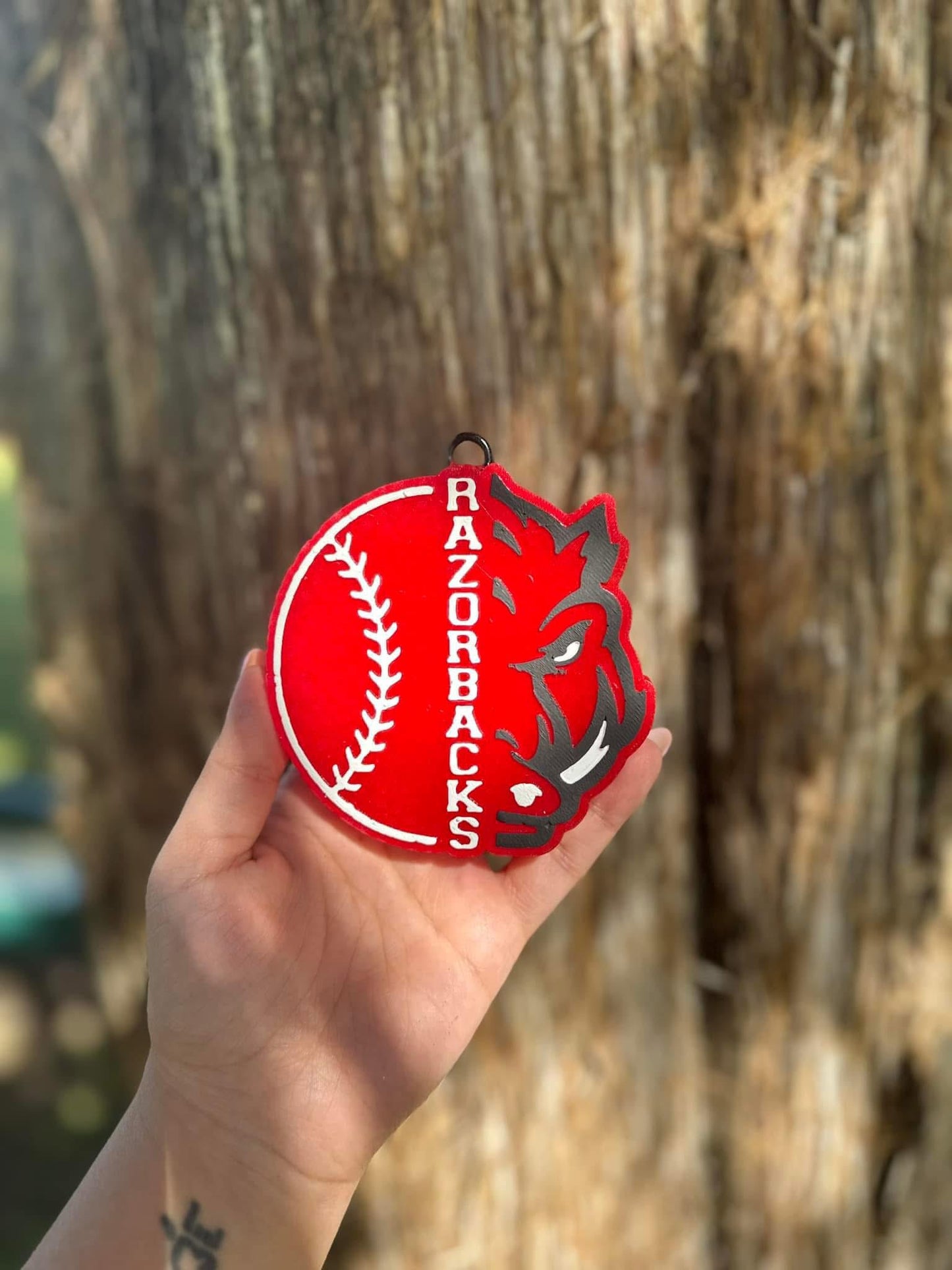 Half Hog Half Baseball Car Freshie