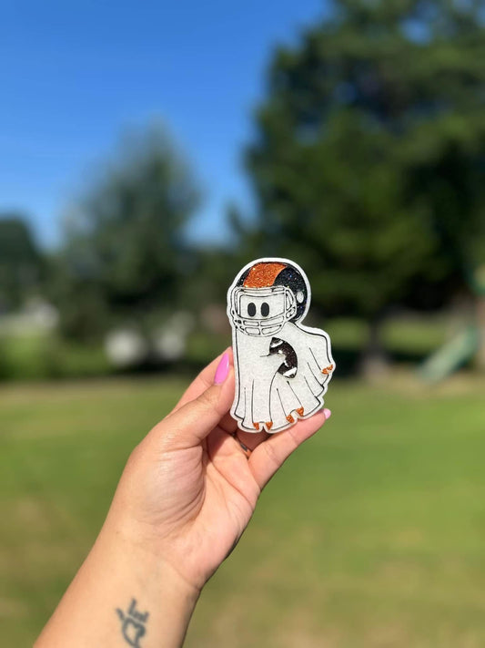 Ghost With Football Car Freshie