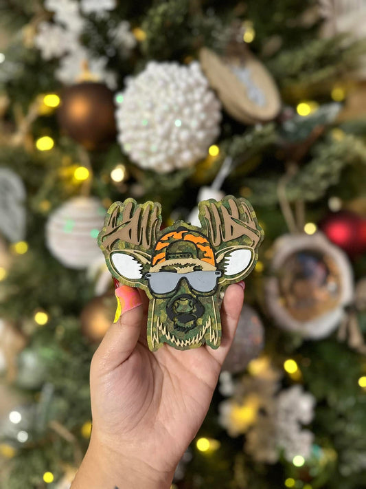 Deer and Glasses Car Freshie