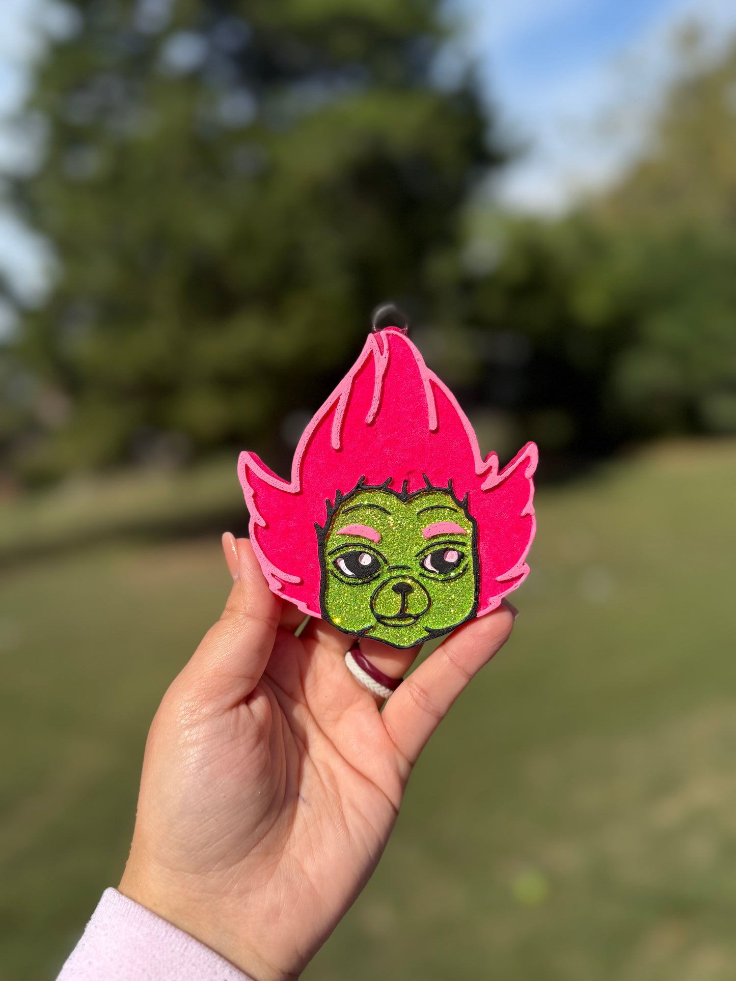 Baby Green Guy Car Freshie