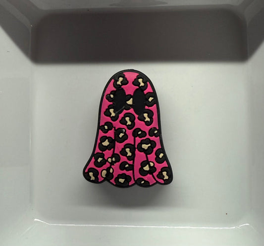 Pink Cheetah Ghost Freshie Hanger