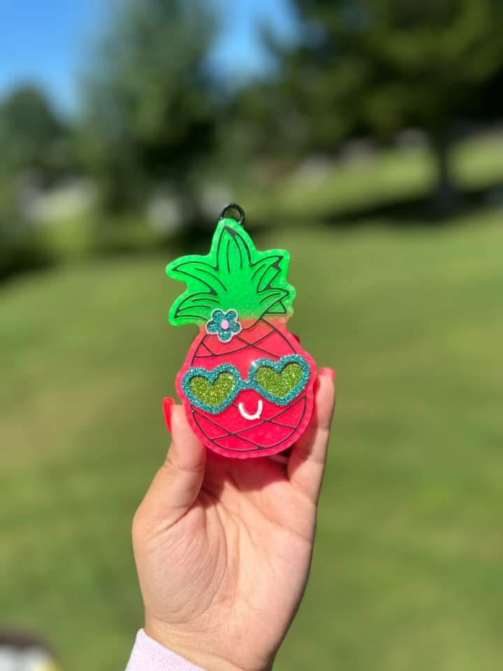 Summer Time Pineapple Car Freshie