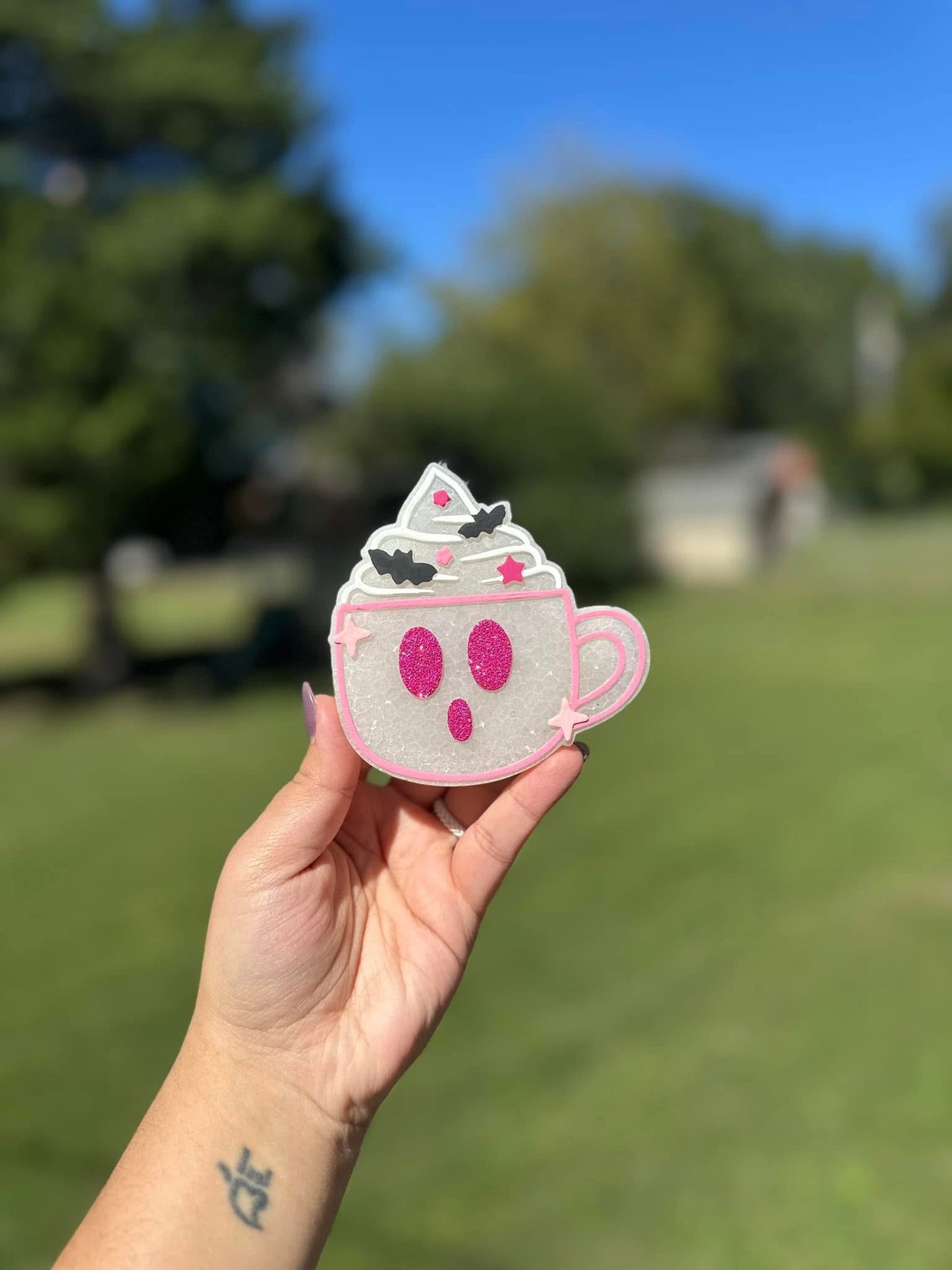 Halloween Ghost Mug Car Freshie