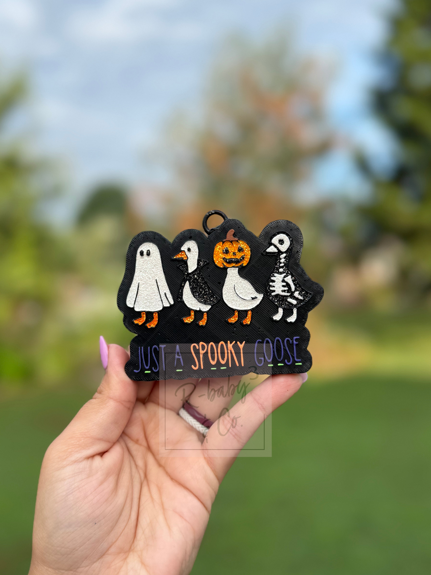 Just A Spooky Goose Car Freshie