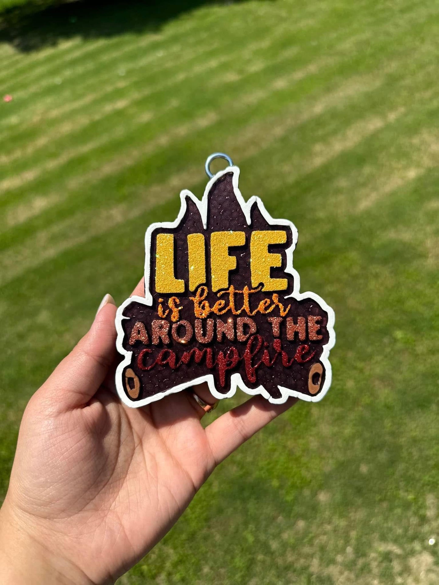 Life is Better Around The Campfire Car Freshie