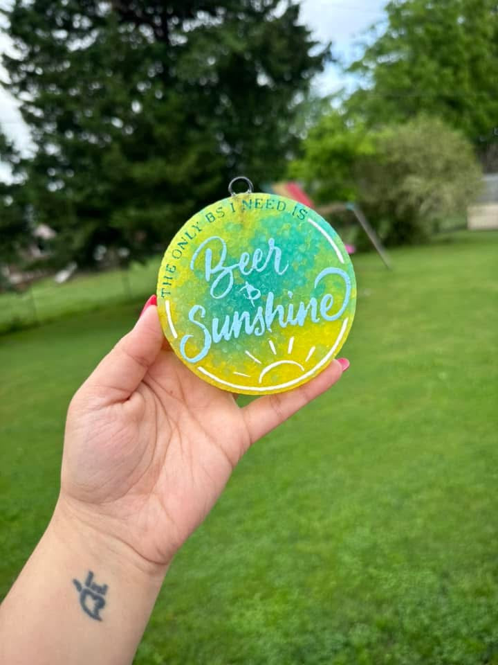 Beer & Sunshine Car Freshie