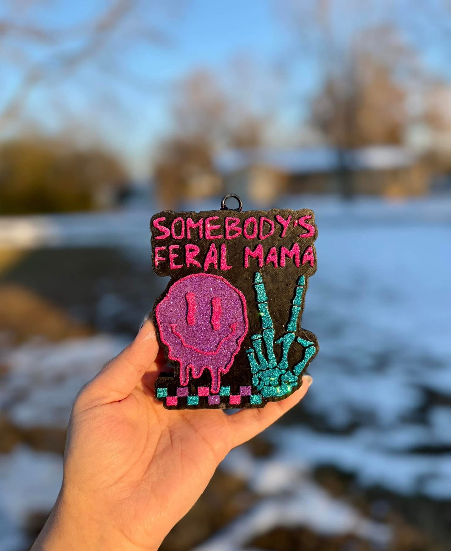 Somebody’s Feral Mama Car Freshie