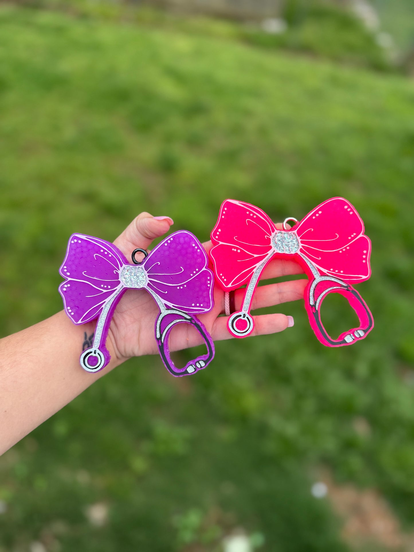 Nursing Stethoscope Bow Car Freshie