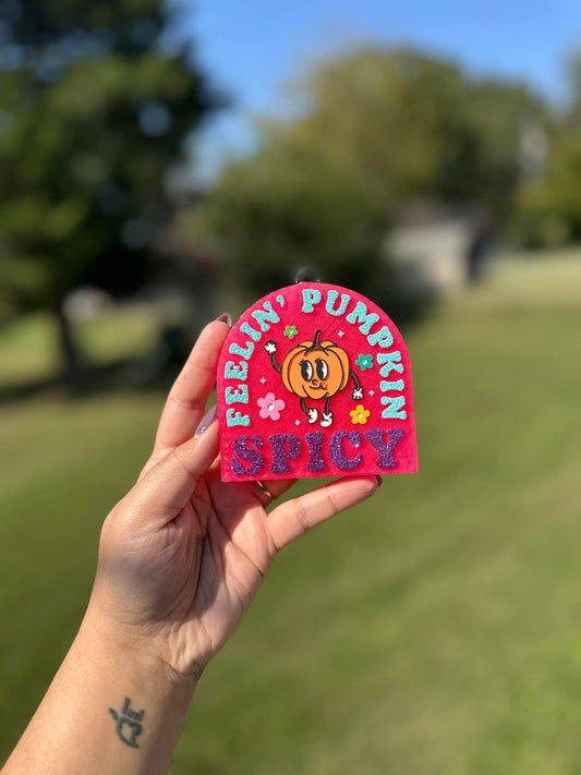 Feelin’ Pumpkin Spicy Car Freshie