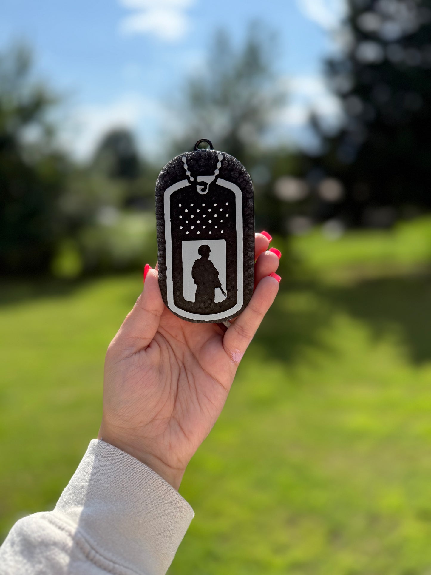 Military Dog Tag Car Freshie