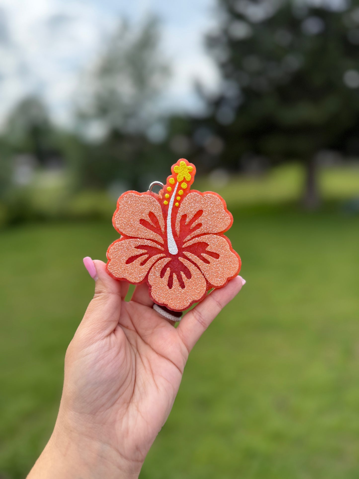 Hibiscus Flower Car Freshie