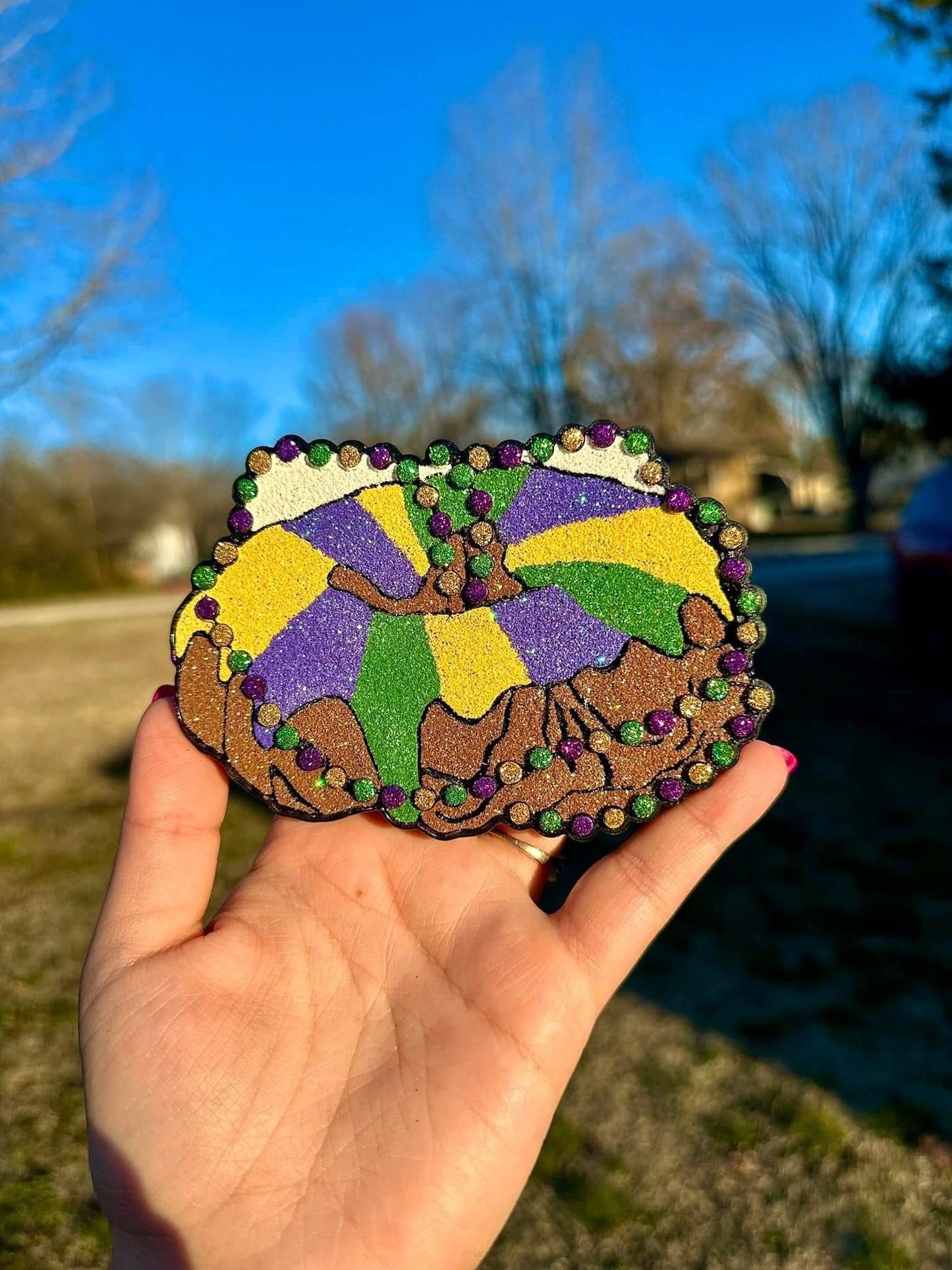 King Cake Car Freshie