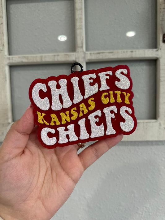 KC Retro Font Car Freshie