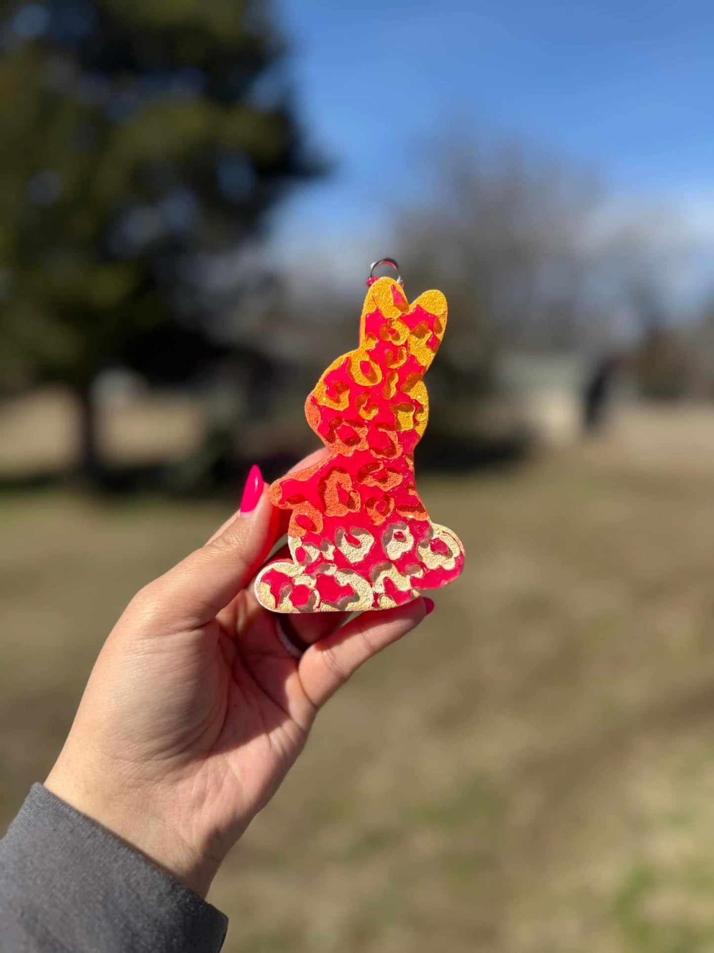 Cheetah Bunny Car Freshie