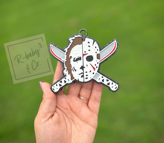 Half Jason, Half Michael Car Freshie