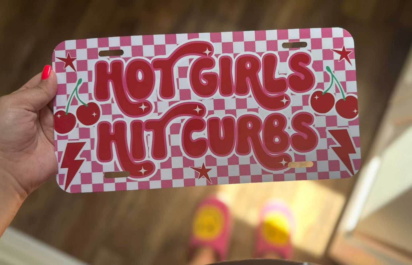 Hot Girls Hit Curbs License Plate