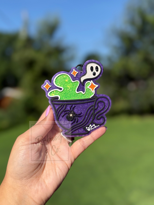 Spider Ghost Mug Car Freshie