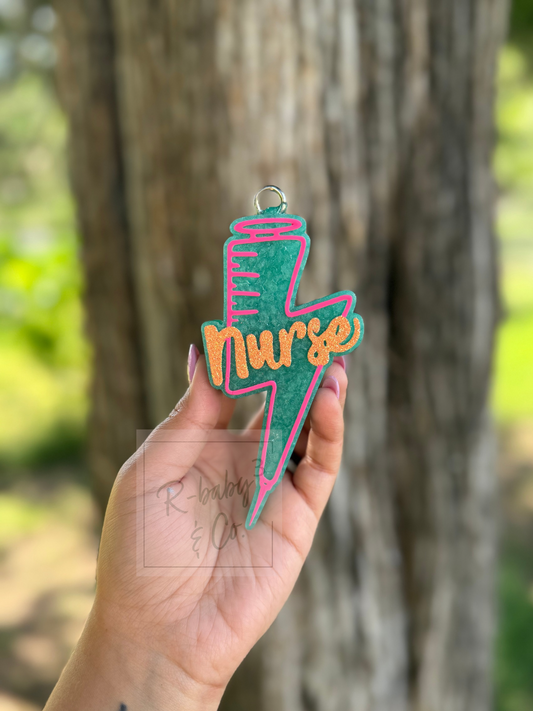 Nurse Lightning Bolt Car Freshie