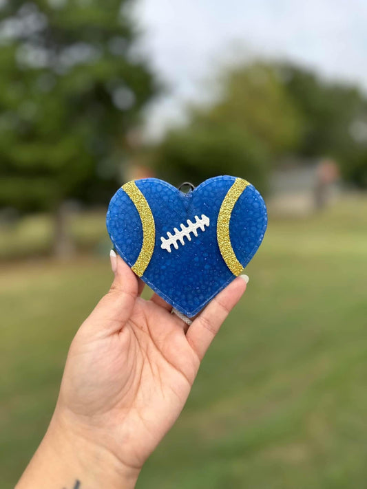 Heart Football Car Freshie