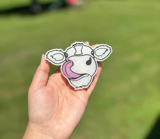 Cow With Tongue Car Freshie