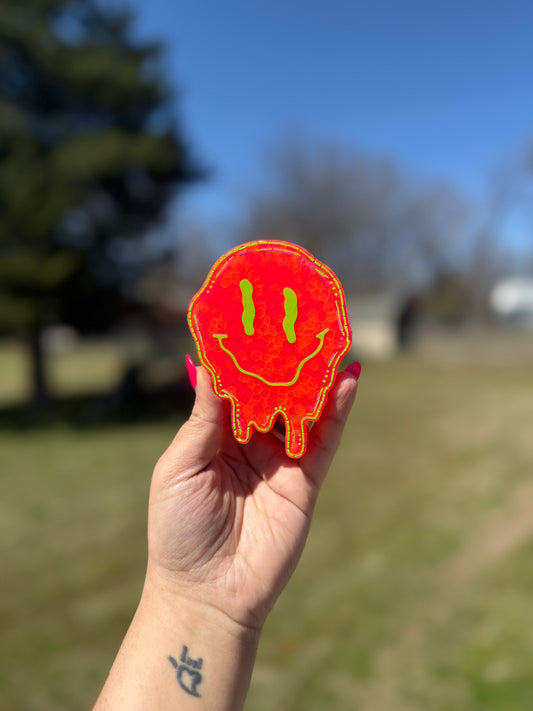Drippy Face Smiley Car Freshie