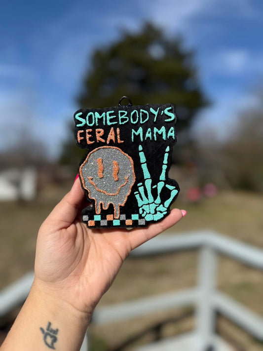 Somebody’s Feral Mama Car Freshie