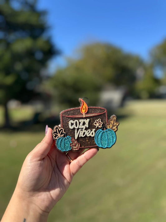 Cozy Vibes Candle Car Freshie