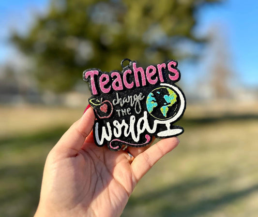 Teachers Change The World Car Freshie