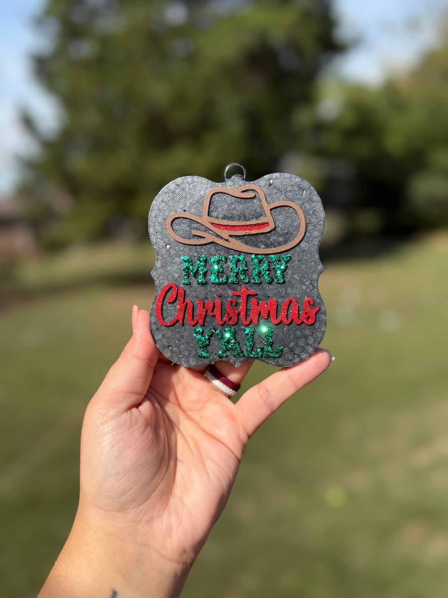 Merry Christmas Yall Car Freshie