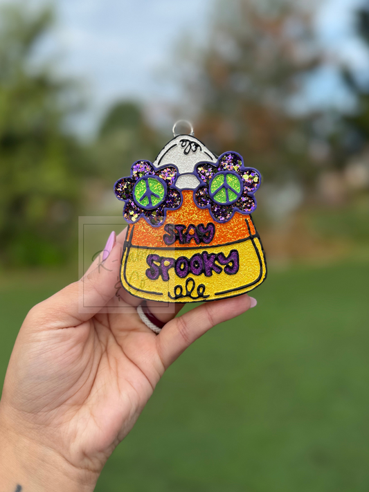 Stay Spooky Candy Corn Car Freshie
