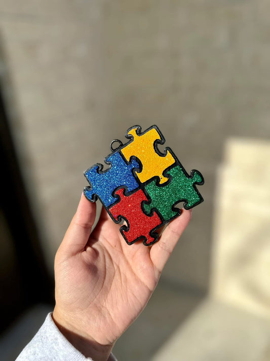 Four Piece Puzzle Car Freshie