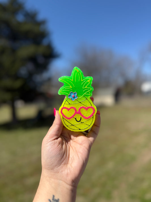 Summer Time Pineapple Car Freshie