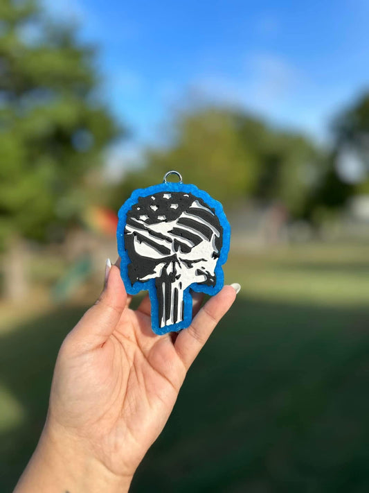 Skull & Flag Car Freshie