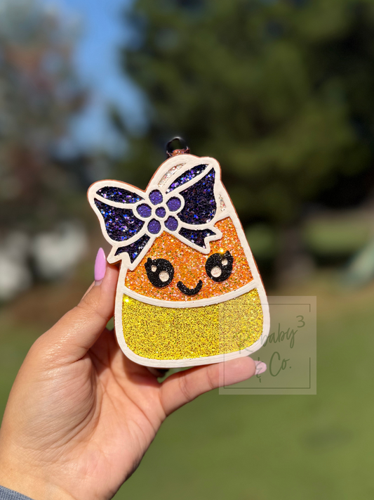 Candy Corn With Bow Car Freshie