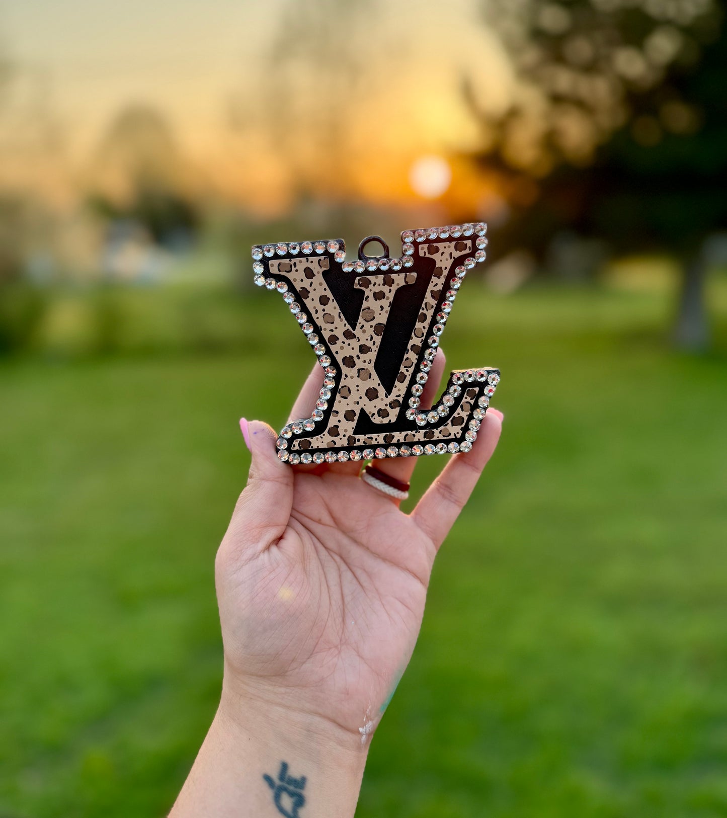Cheetah Print LV Car Freshie