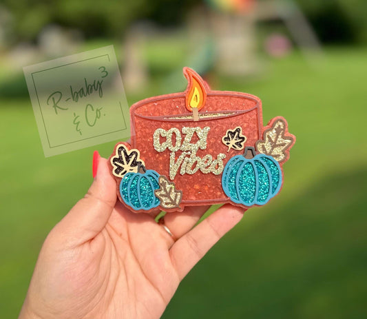 Cozy Vibes Candle Car Freshie