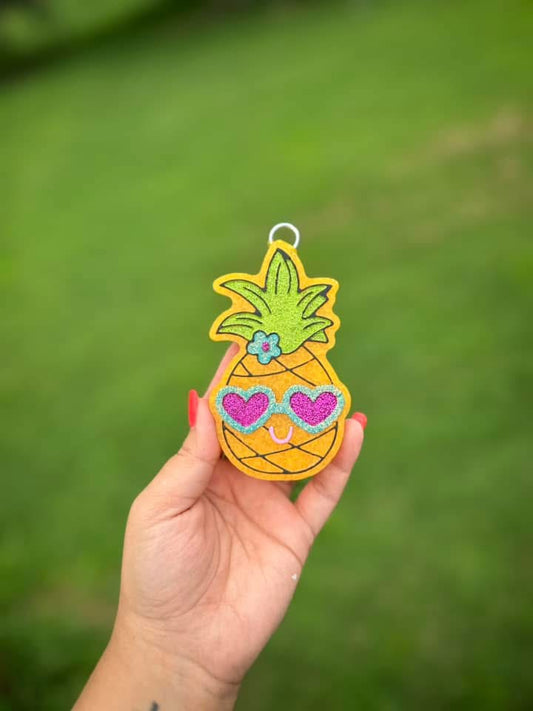 Summer Time Pineapple Car Freshie