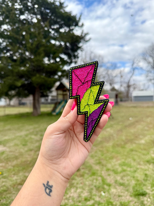 Detailed Lightning Bolt Car Freshie