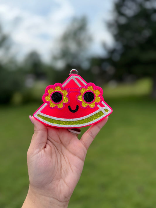 Watermelon With Sunglasses Car Freshie