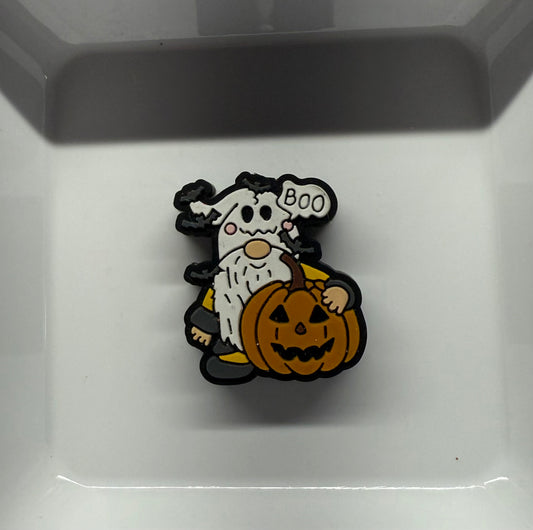 Gnome Ghost with Pumpkin Freshie Hanger