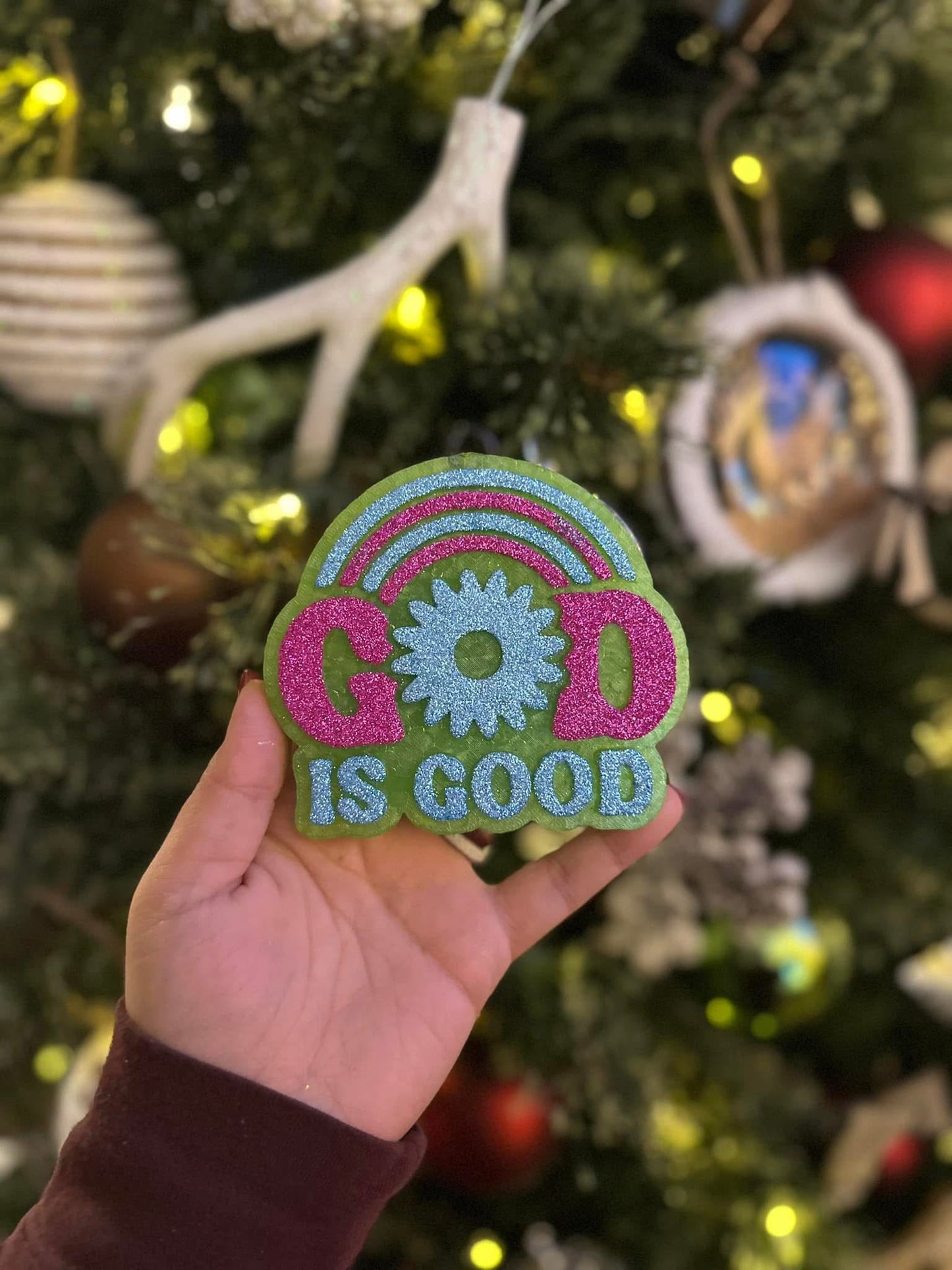 God Is Good Rainbow Car Freshie