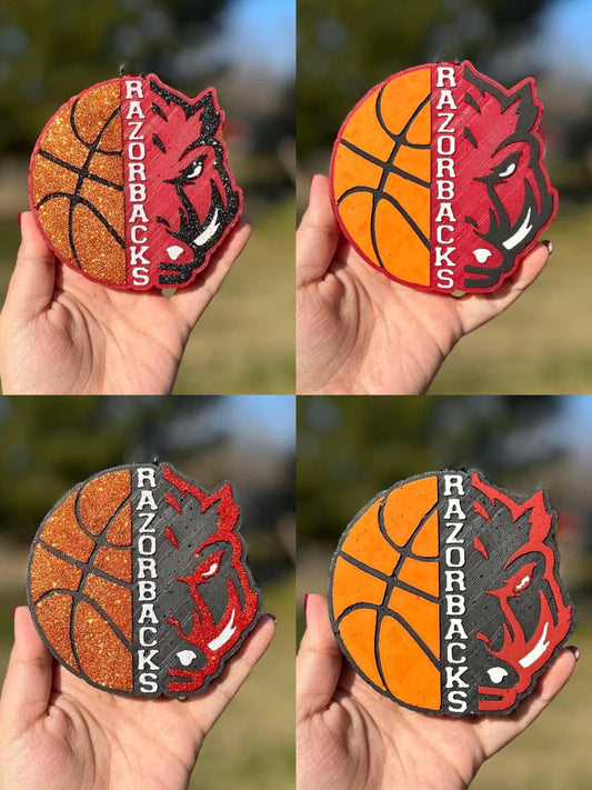 Half Hog Half Basketball Car Freshie