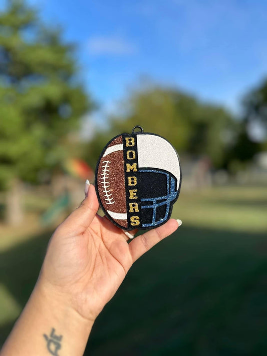 Bomber Football Helmet Car Freshie