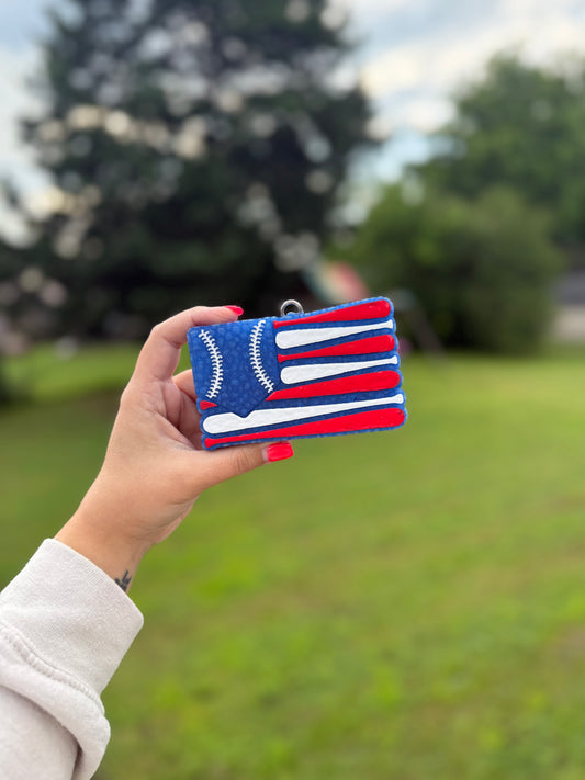 Baseball/Softball Flag Car Freshie