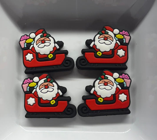 Santa in his sleigh Freshie hanger