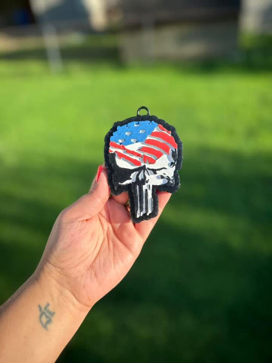 Skull & Flag Car Freshie