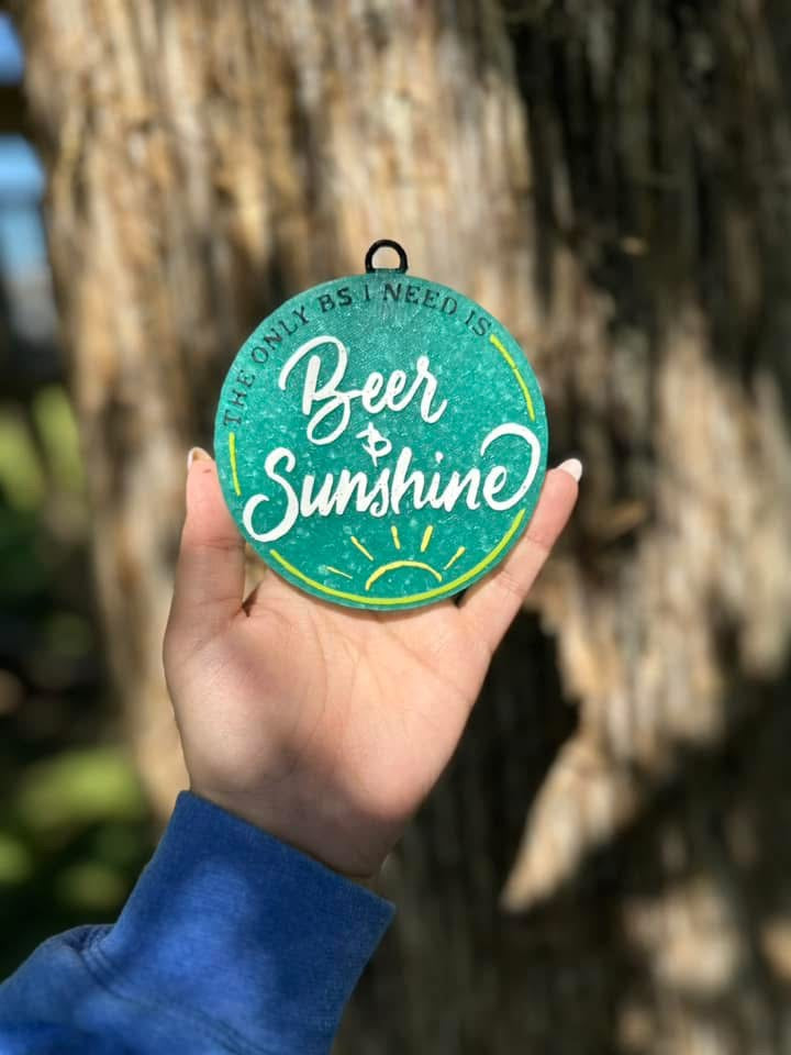 Beer & Sunshine Car Freshie